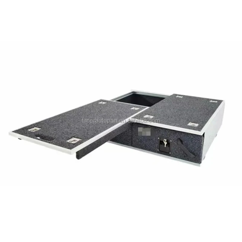 High Quality 4WD Cargo Double Large Drawers Truck Bed Tool Chest Pull Out Organizer For Prado LC120 LC150 LC300