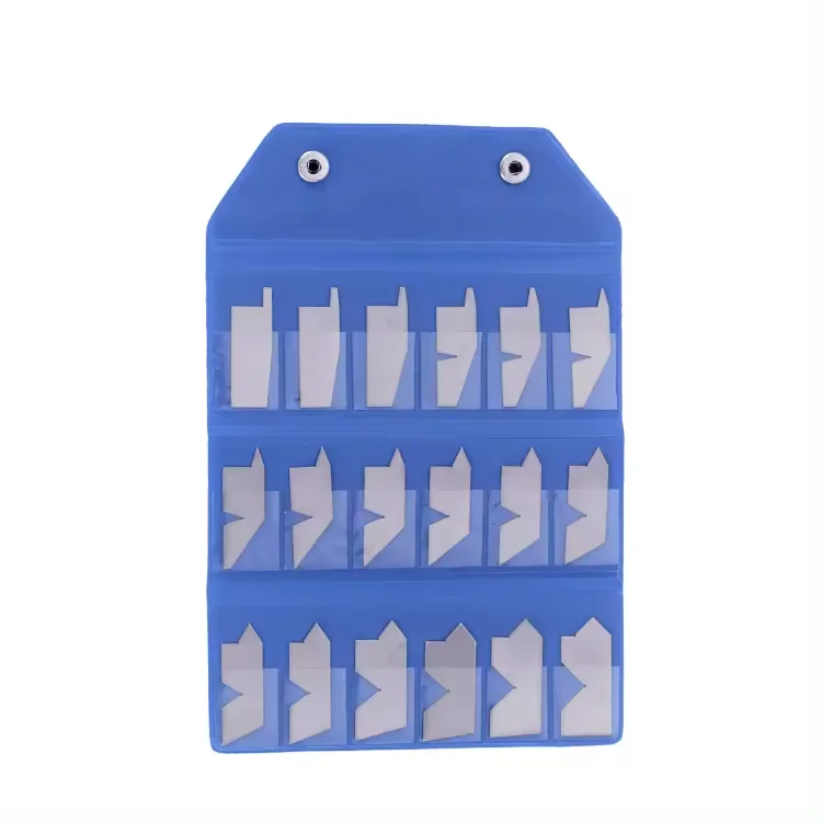 

Dasqua Stainless Steel 18Pcs Angle Gage Set Primary 1/ 2 Primary and Complimentary Angles