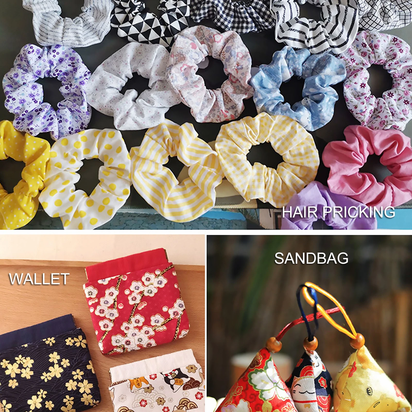 

26pcs Fabric Strip Group Soft Durable Material DIY Sewing Quilting Craft Bundle Bright Colors Non fading Designs Cloth Strips