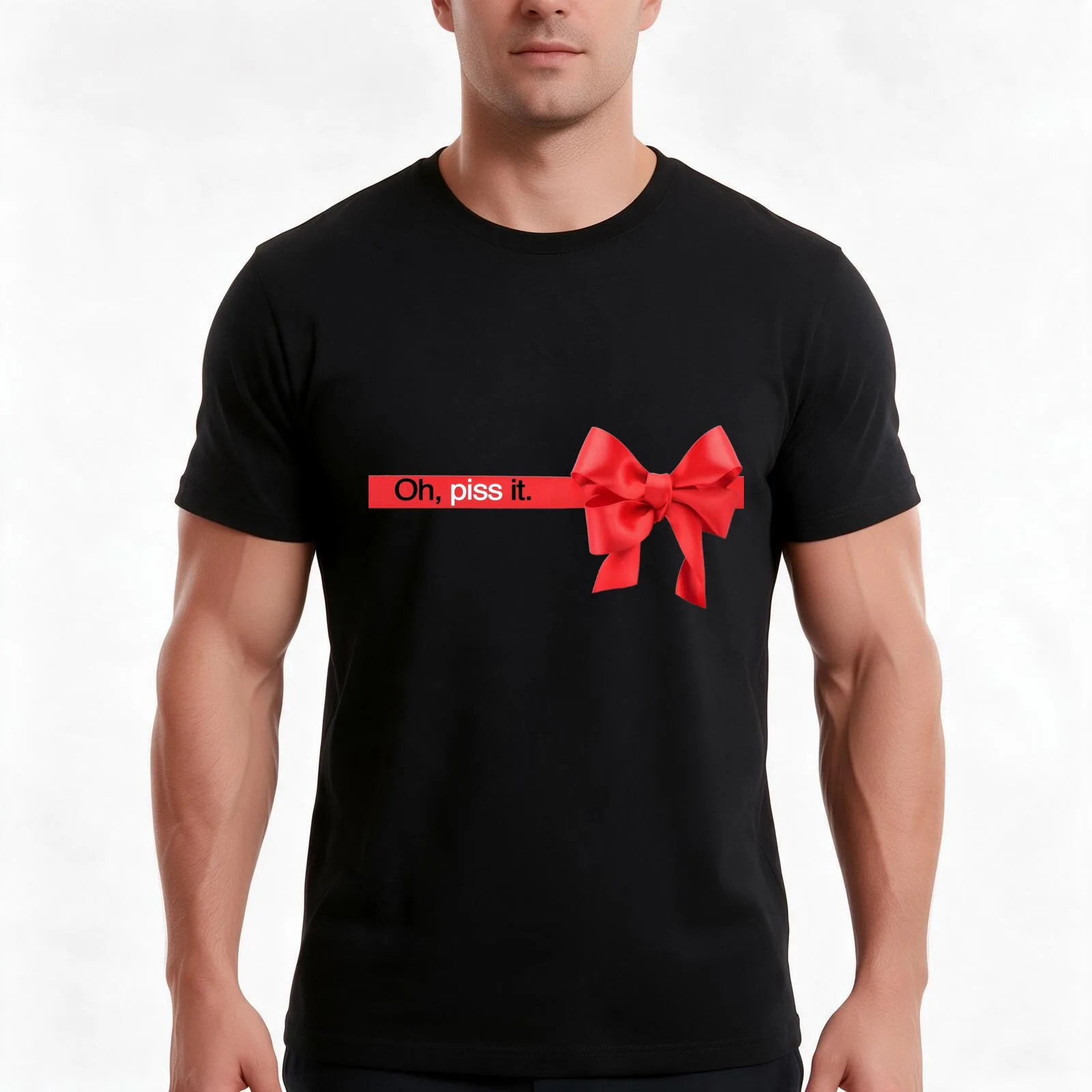 Love Actually Oh, piss it. T-Shirt, Summer Casual Cotton Tee, Oversized Streetwear Tops, Vintage Graphic Print, Unisex Men Women