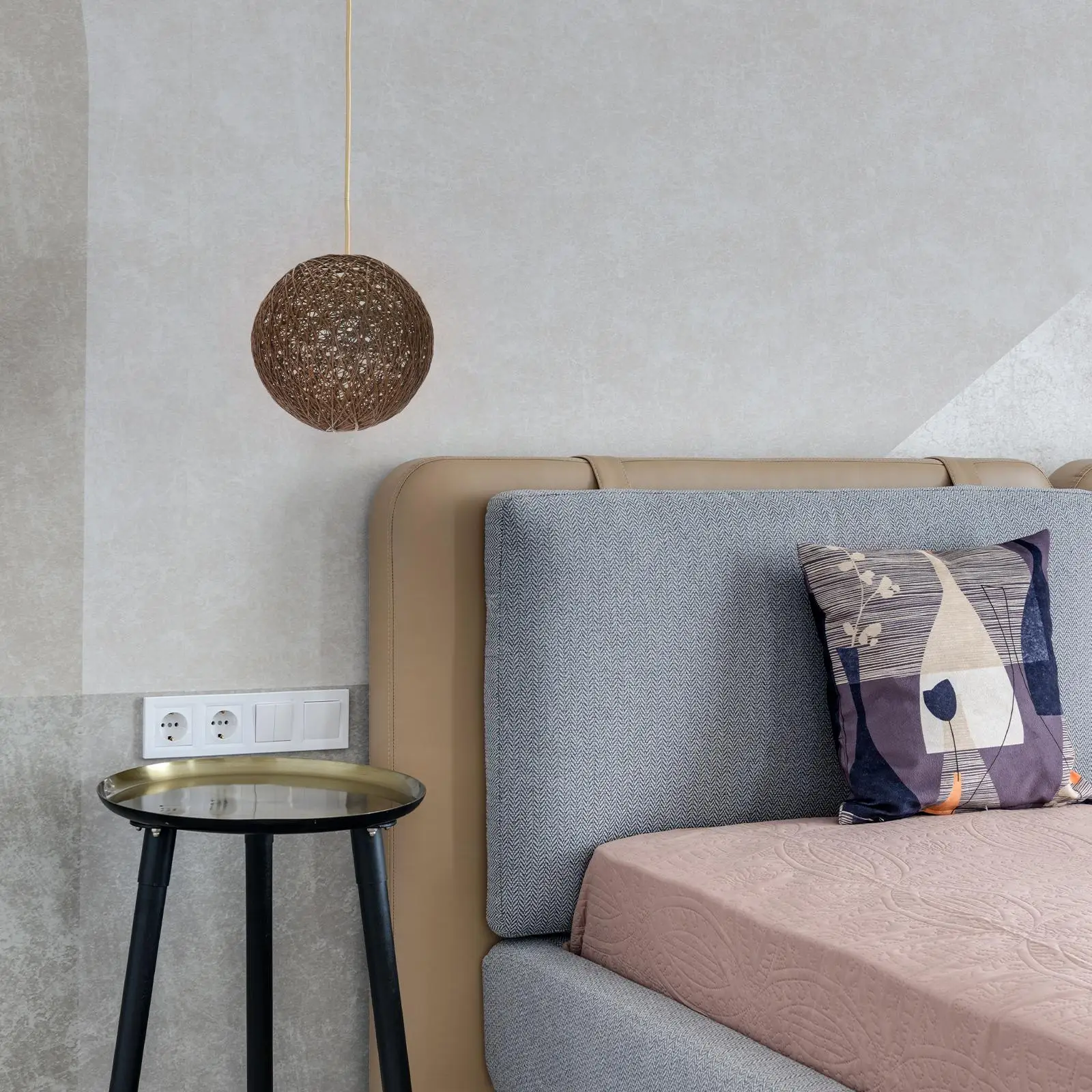 Pantalla de bola de ratán, cubierta de lámpara de mesa de centro de 20cm, pantalla de luz de techo, accesorios de iluminación únicos para decoración del hogar