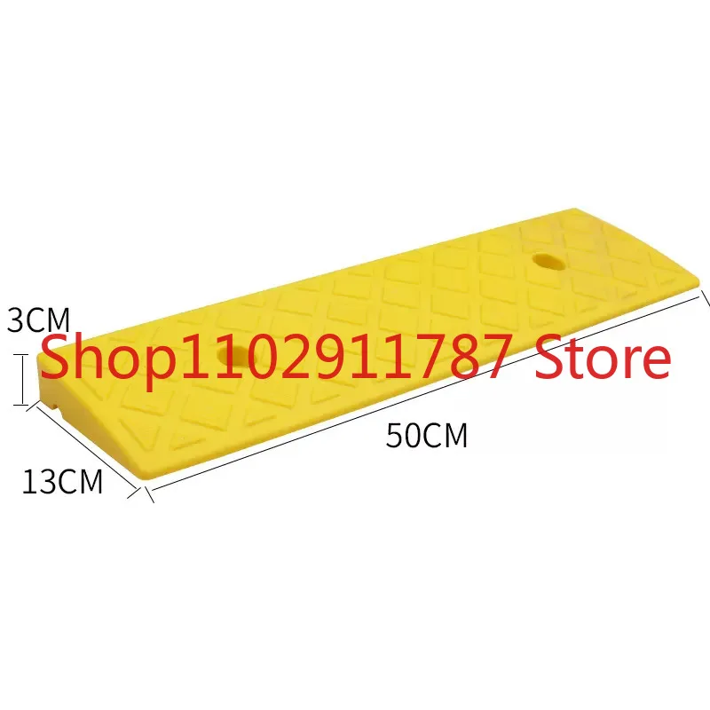 50*13*3cm Plastic PVC Road Slope Ramp Pad Portable Car Step Uphill Triangle Mat Curb Rubber