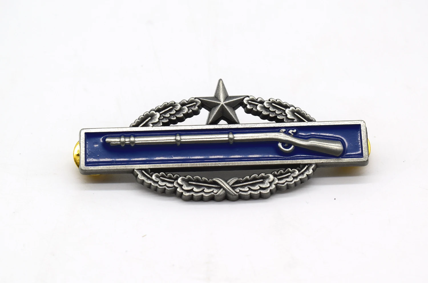 

Blue WWII US Army 2nd Award Combat Infantryman Badge Metal Pin Insignia Brooch