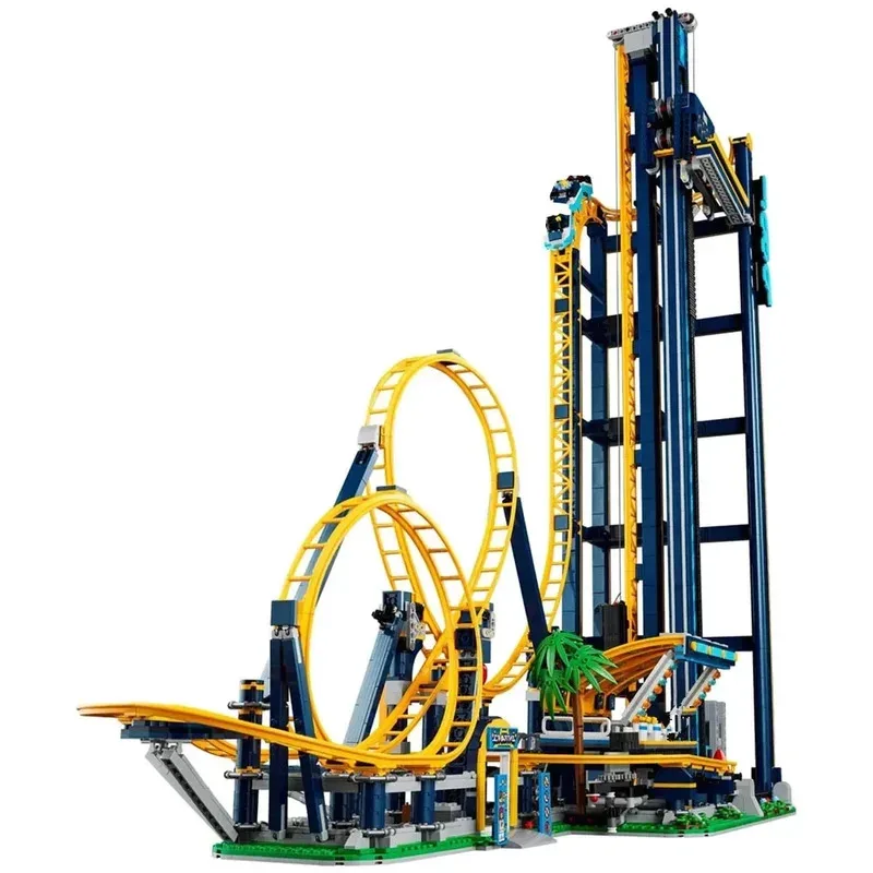 

Toys for Boys Gift Vertical Roller Coaster Playground Moc Building Blocks Construction Block Ornament Children Hot