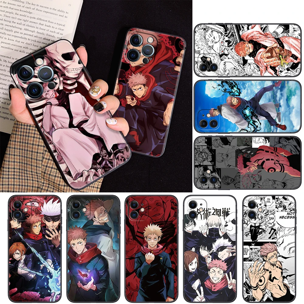 Jujutsu Kaisen anime Soft Case for Xiaomi Mi A1 A2 A3 9T Pro Poco F1 F2 F3 GT M2 M3 M4 M5 C40 X2 X3 NFC X4 pro