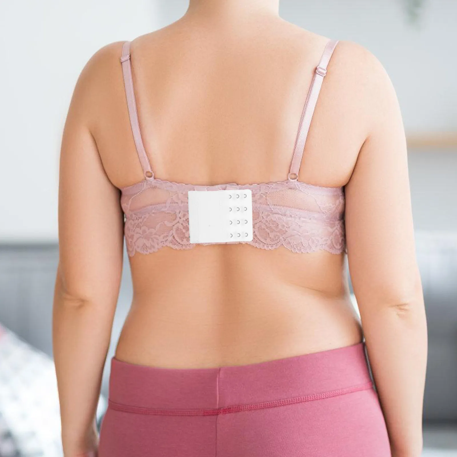 5 Pcs Clothing Hook Body Suit Extenders for Women Clasp Kit White Lingerie Extension Strap Underwear Buckle