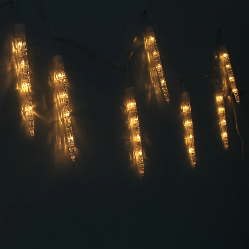 หลอดไฟไอซิ่ง LED ของตกแต่งต้นไม้คริสต์มาสปาร์ตี้งานแต่งงานสวนหลากสี