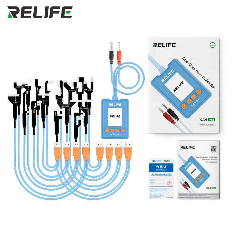 

RELIFE XA4 Pro Power Startup Cable IP8G-16PM Phone Repair High-definition Display Voltage Current Control Motherboard Teste Tool