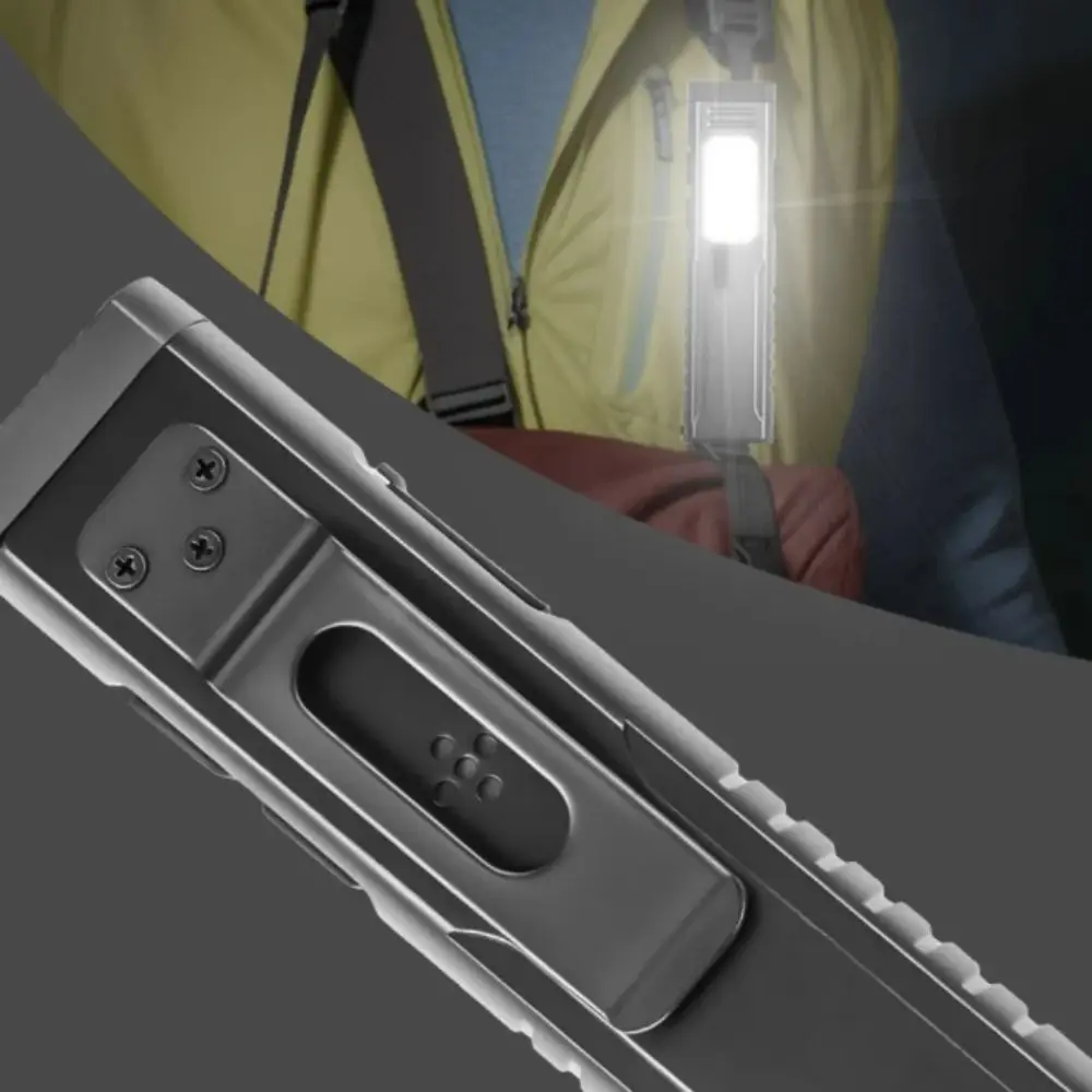 Dual XTE Lights USB Rechargeable Flashlight Magnetic Attachment Rechargeable EDC Flashlight Flash Light Audible Buzzer