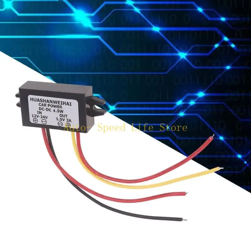 منظم فولتية السيارة 12-24 فولت إلى 1.5 فولت محولات تنحى وحدة طاقة تنحى لموازين حرارة الساعات الإلكترونية