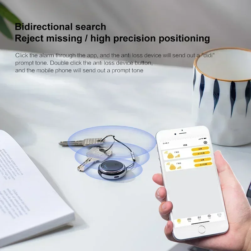 Mini Anti-verloren Waterdichte Smart GPS Tracker Bluetooth-compatibele Locator Tracer voor hond Kat Kind Auto Portemonnee Draagbare armband