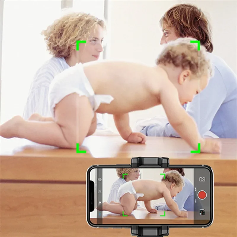 360 องศาหมุนสมาร์ท PAN TILT ผู้ถือโทรศัพท์วัตถุการติดตามอัจฉริยะย้ายวัตถุกล้อง Face Recognition Selfie Stand