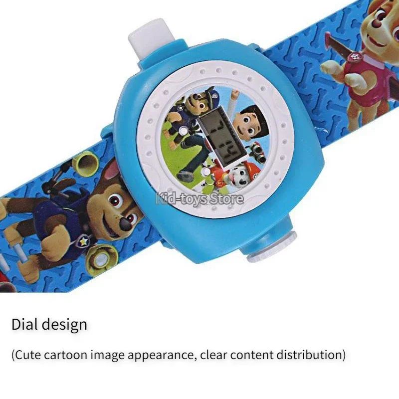 3D Projection Paw Patrols Digital Watch Kids Toys Anime Figures Puppy Model Patrulla Canine Kids Toys for Children Birthday Gift