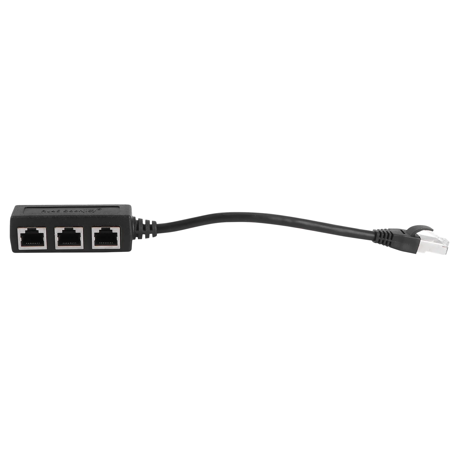 

Ethernet Cable Adapter Splitter 1 Male to 3 Female Port LAN Network Plug Adapter NetWork Accessories Splitter (Black