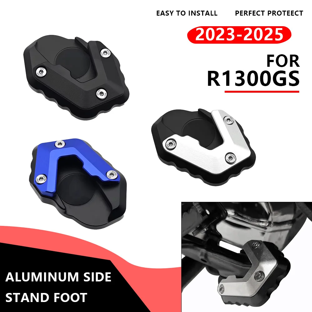 

For BMW R1300 GS R1300GS Adventure R 1300 GS 2023-2025 Motorcycle Accessories Aluminum Side Stand Foot Extension Kickstand Pad