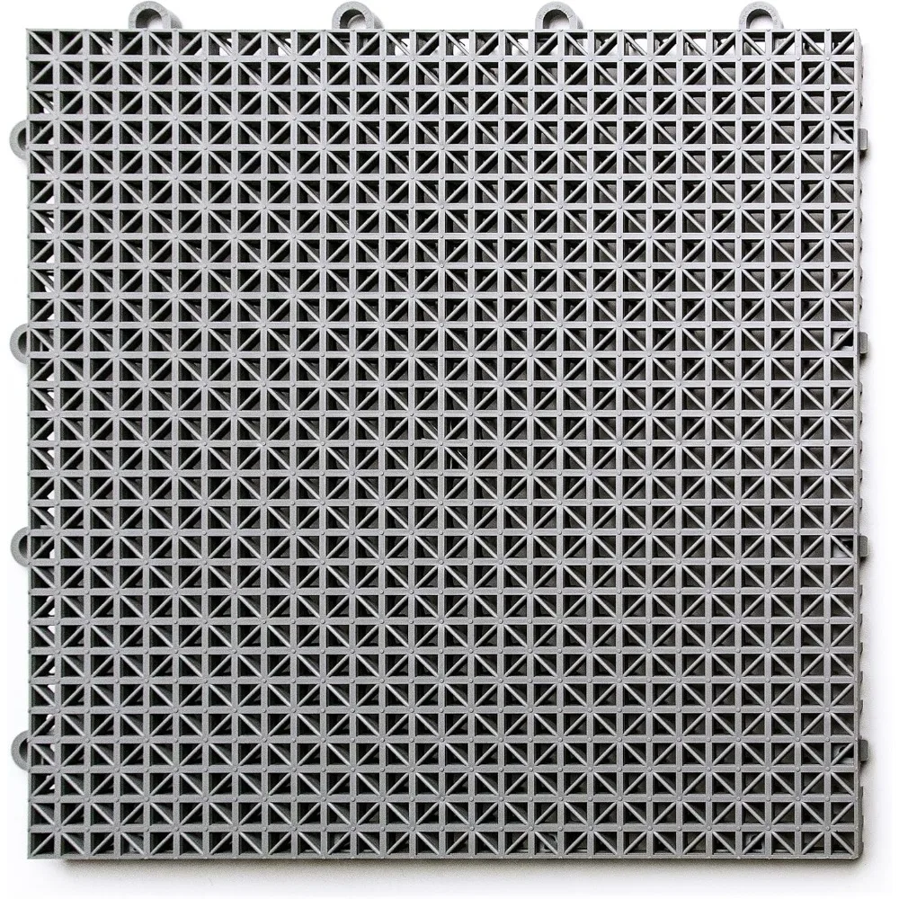 Outdoor Modular Deck Tiles, Interlocking, Slip-ResistantDurable Plastic Flooring, Easy Install, UV & Water Resistant,40 Pack