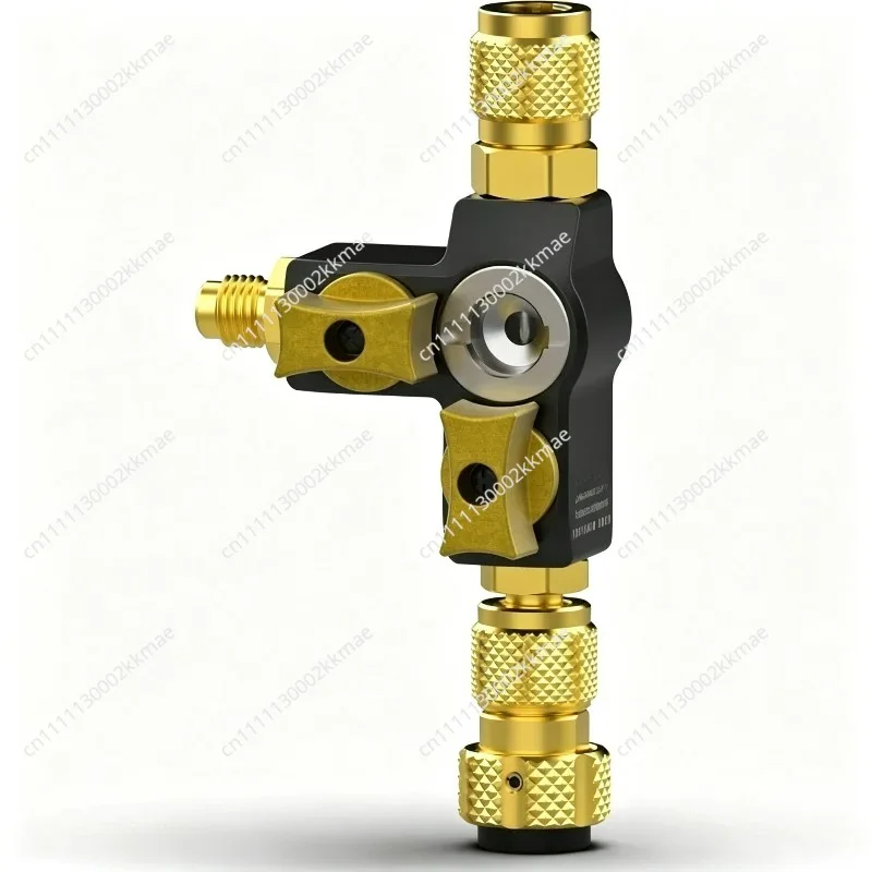 VC2G 1/4″ Valve Core Removal Tool Dual Valve with Sight Glass - Vacuum-Rated 20 microns & A2L Compatible - HVAC Tools