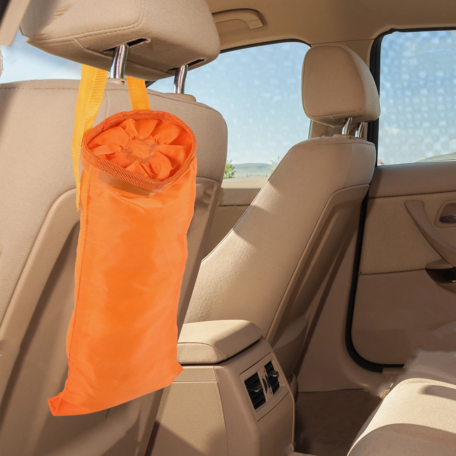 

Seat Storage Oxford Cloth Backseat Organizer Foldable Car Trash Seat Back Organizer Bag Lightweight Compact Car Organizers