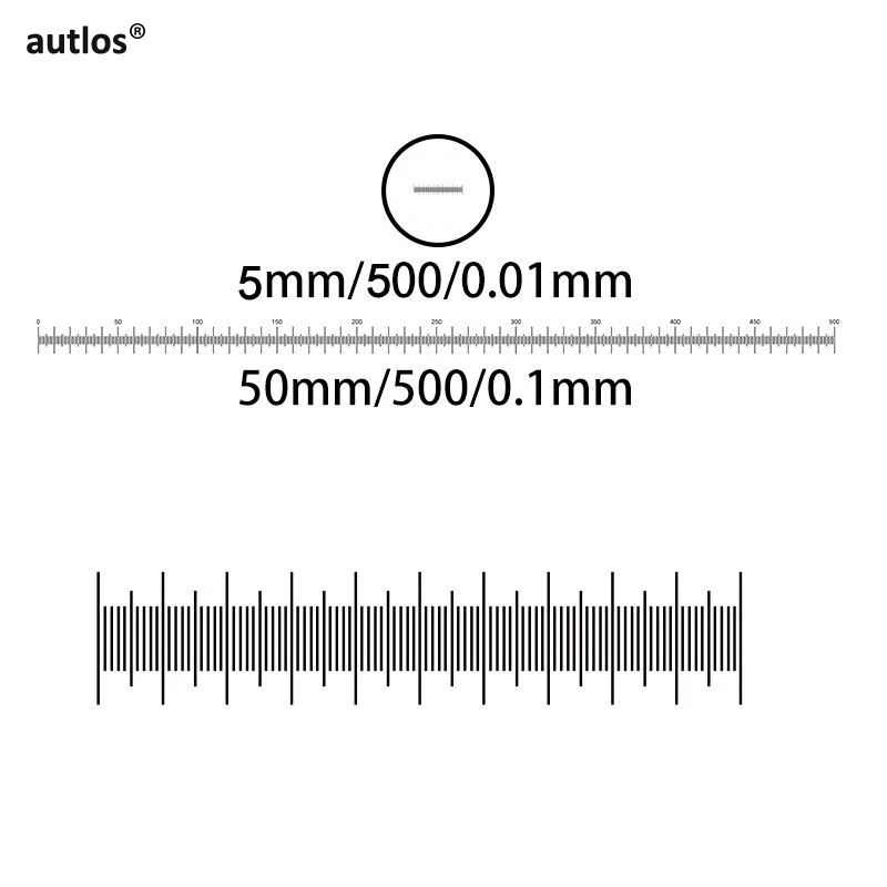 950.T Div 0.1 Mm 0.01 Mm Optische Glas Stage Kalibratie Meten Schaal Microscoop Accessoires Glas Slides Doelstelling Micrometer