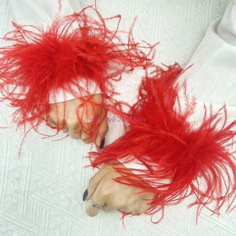 49ME Pols Veer Manchetten Slap Armband Manchetten Veer Polsbandje Sexy Polsbandje Armband Haar Stropdas Paardenstaart