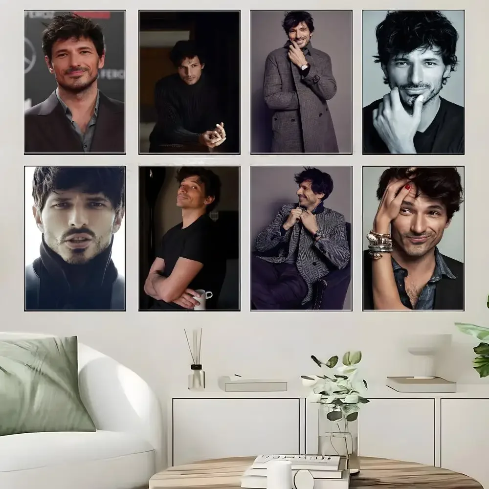 Celebrity A-Andres VelencosoS Poster Self-adhesive Art Waterproof Paper Sticker Coffee House Bar Room Wall Decor