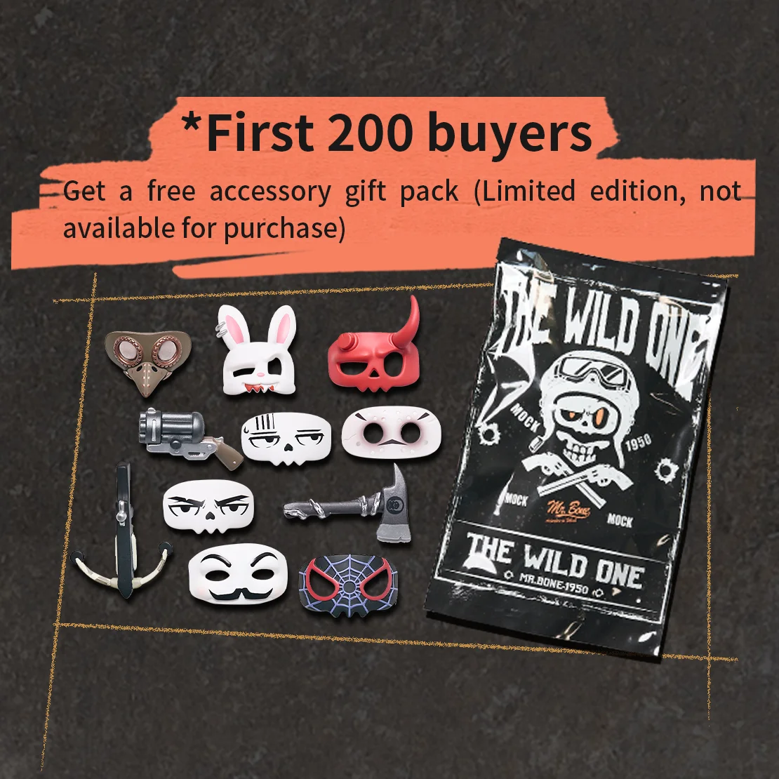 Mr Bone-The Wild One Series Five New Blind Boxes（9pics9pics Send