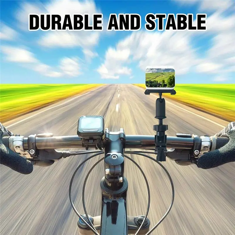 ABPF Bicycle Bike Sports Camera Clamp Mount Holder Clip 360 Degree Rotating Bracket for GO3 Action Camera