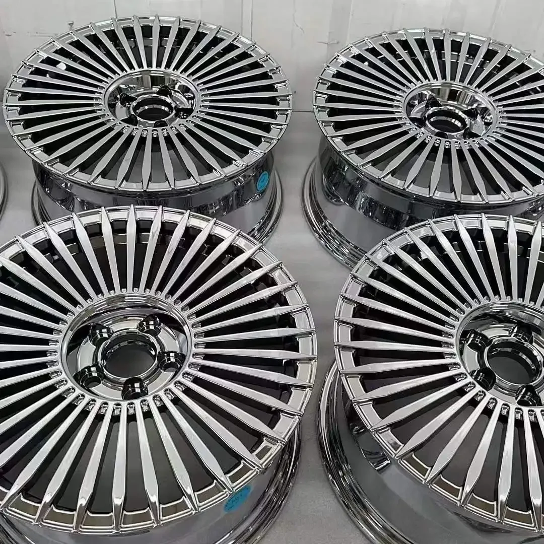 Rines de Aleación Forjados Personalizados con Acabado Cromado, 5x120, 5x114.3, 5x127, Múltiples Radios, 17-26 Pulgadas, para Autos de Lujo, BMW, Cls, Audi, Jante, Ford