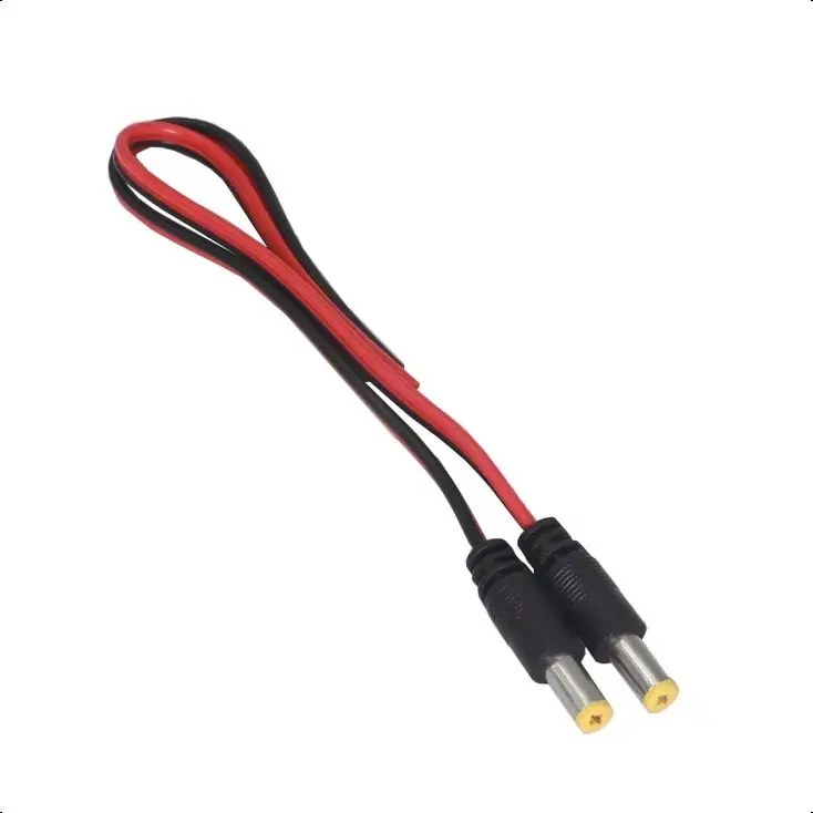 【5-1Set】Male Female Plug 12V Dc Power Pigtail Cable Jack For Cctv Camera Connector Tail Extension 12V DC Wire 5.5X2.1MM