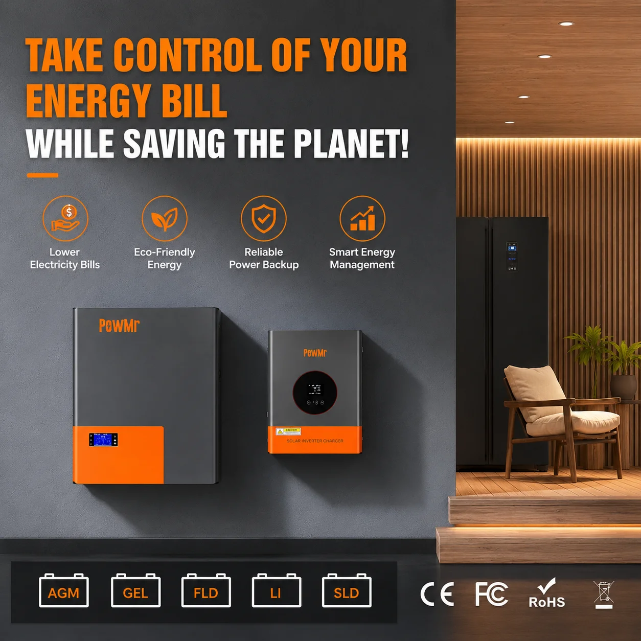 PowMr 10KW Low Frequency Split - Split Phase Inverter 10Kw 110V 220V ulasan dan harga
