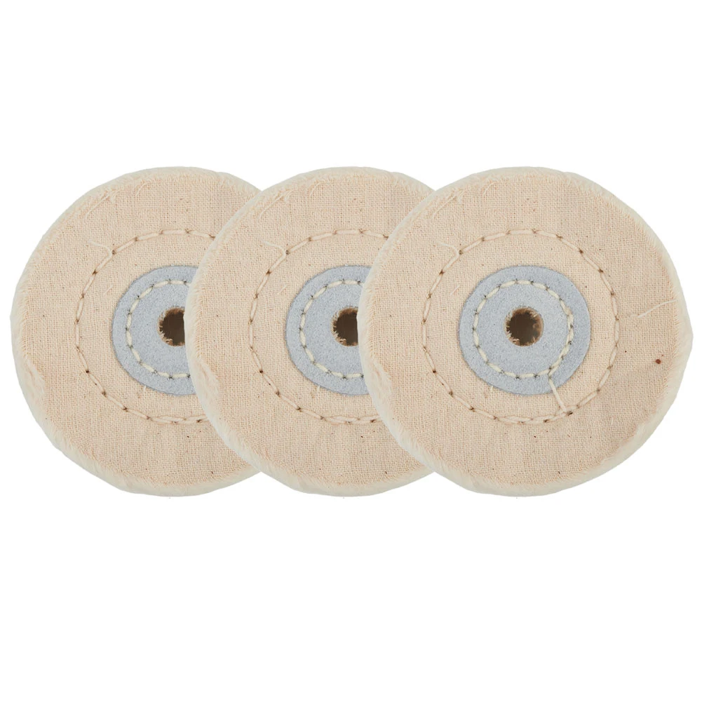 Cloth Buffing Polishing Wheel  Set of 3  3inch in Diameter  Enhance the Shine of Jewelry  Ornaments  and Precise Products