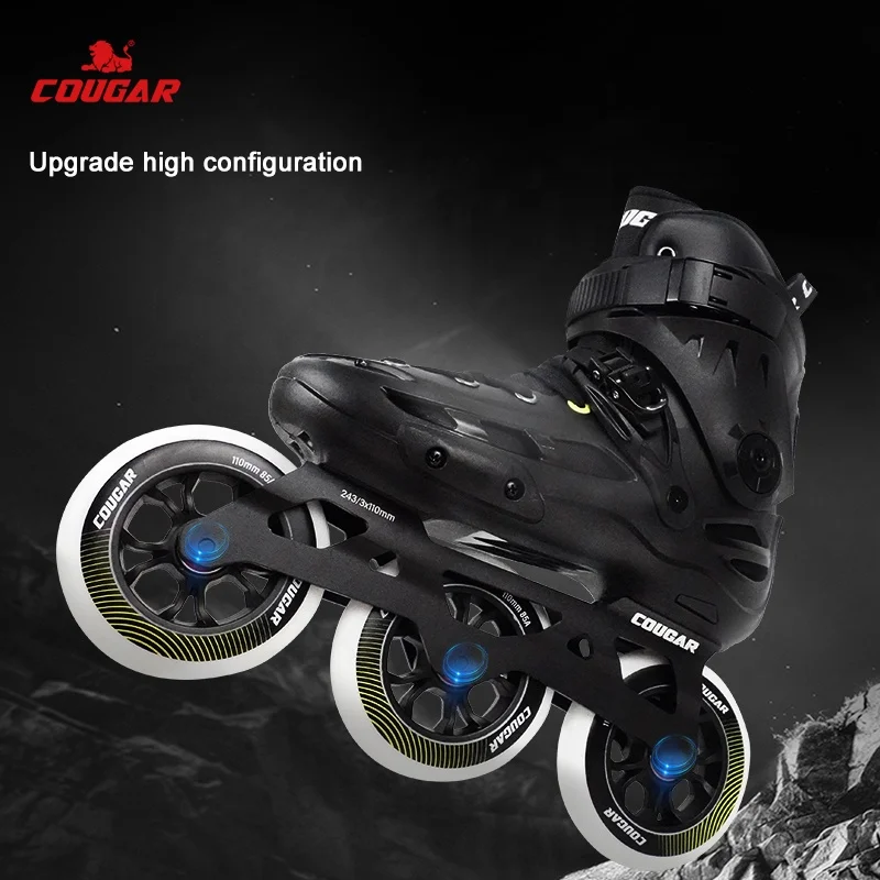 Cougar 513 Factory Custom Skates 3 Wheels Inline Roller Skating Shoes For Men Adult Teens Free Slalom Urban Skating