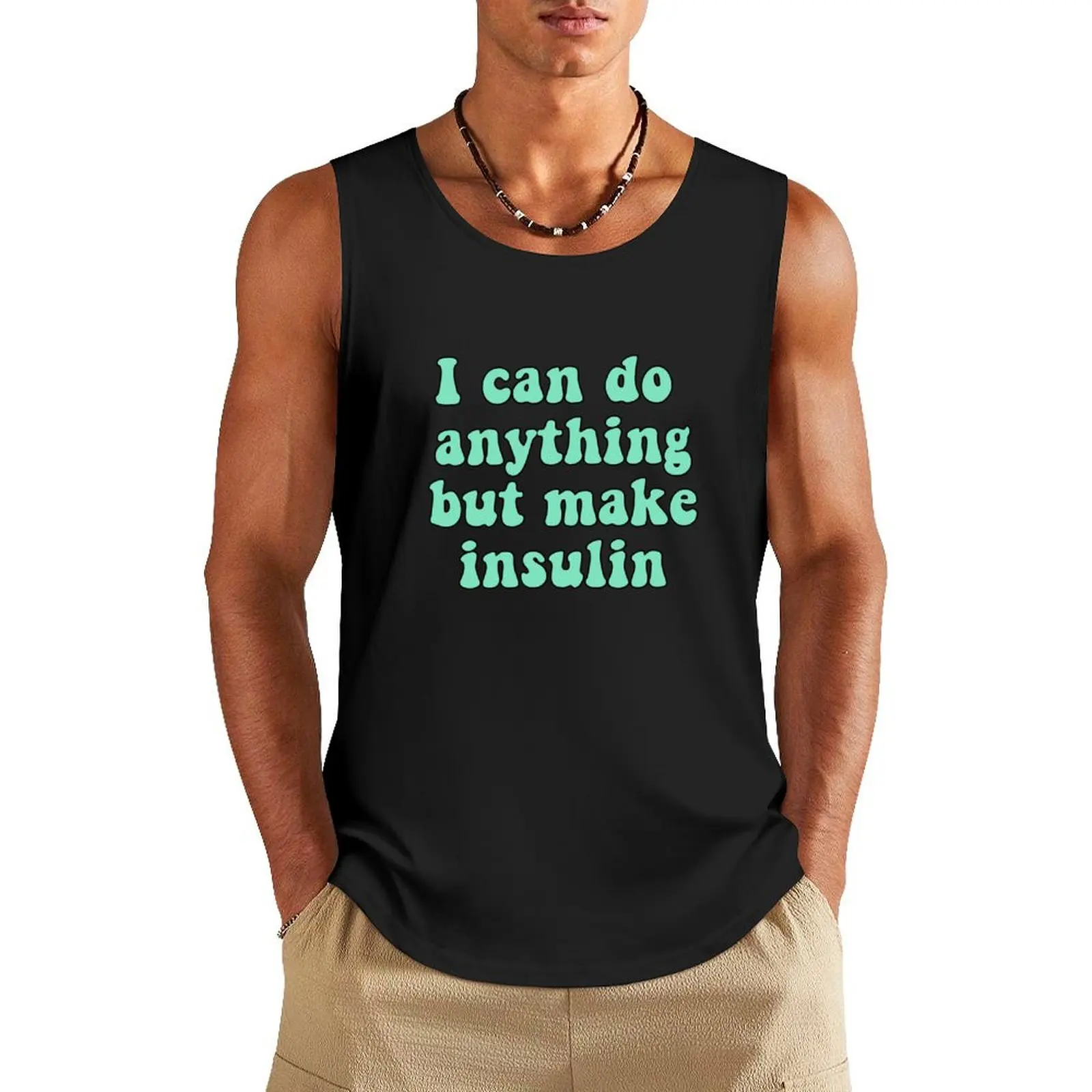 I Can Do Anything Tank Top mens gym clothes Men's sleeveless Top summer