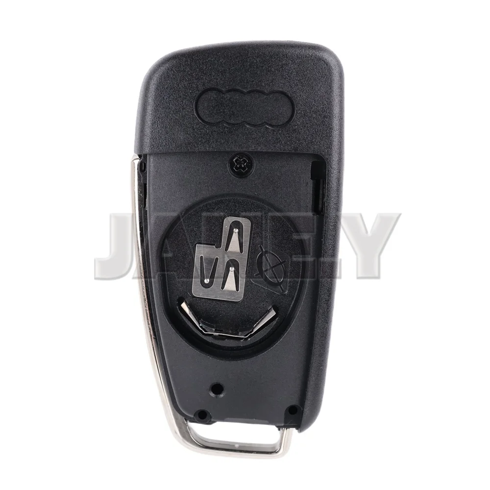3-Buttons Remote Car Key Shell For Audi Q7 B7 Q3 A3 TT A2 A8 A6 A6L A4 S5 C5 C6 B6 Flip Folding Smart Key Cover Case Uncut Blade view 4