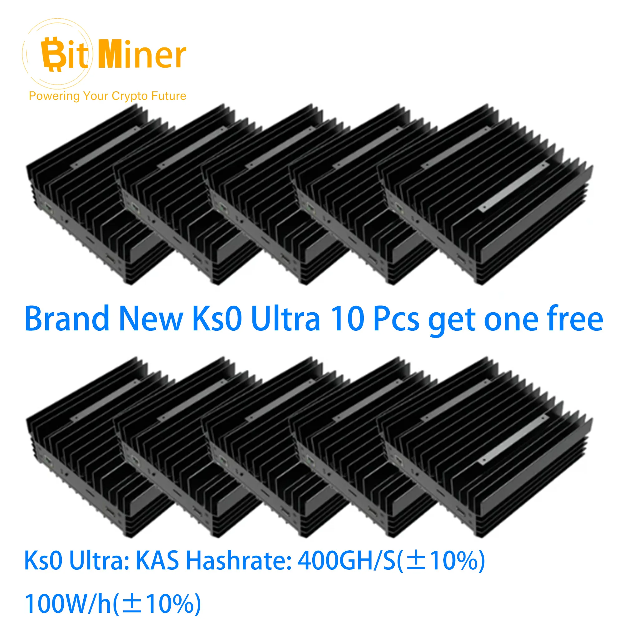 

10 шт., Iceriver KS0 Ultra 400GH/S, новинка, 100 Вт, KASPA Miner Ks0ultra KAS KS0Ultra KASPA, лучше, чем KS0 Pro, доставка из Гонконга