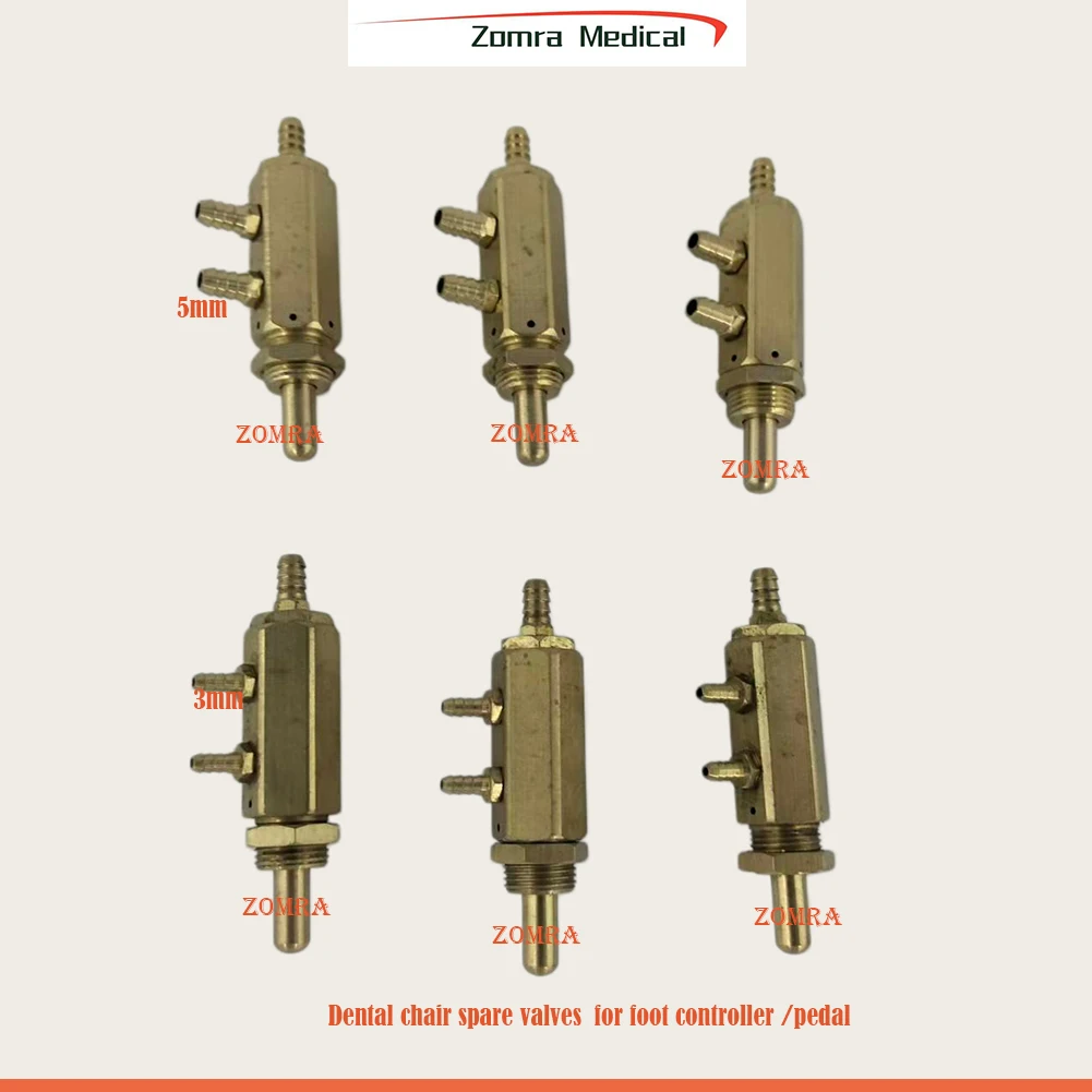 Foshan Dental Chair Pedal Valves Foot Control Spare Accessory Replacement Parts for Dental Equipment 1pcs 3mm 1pcs5mm