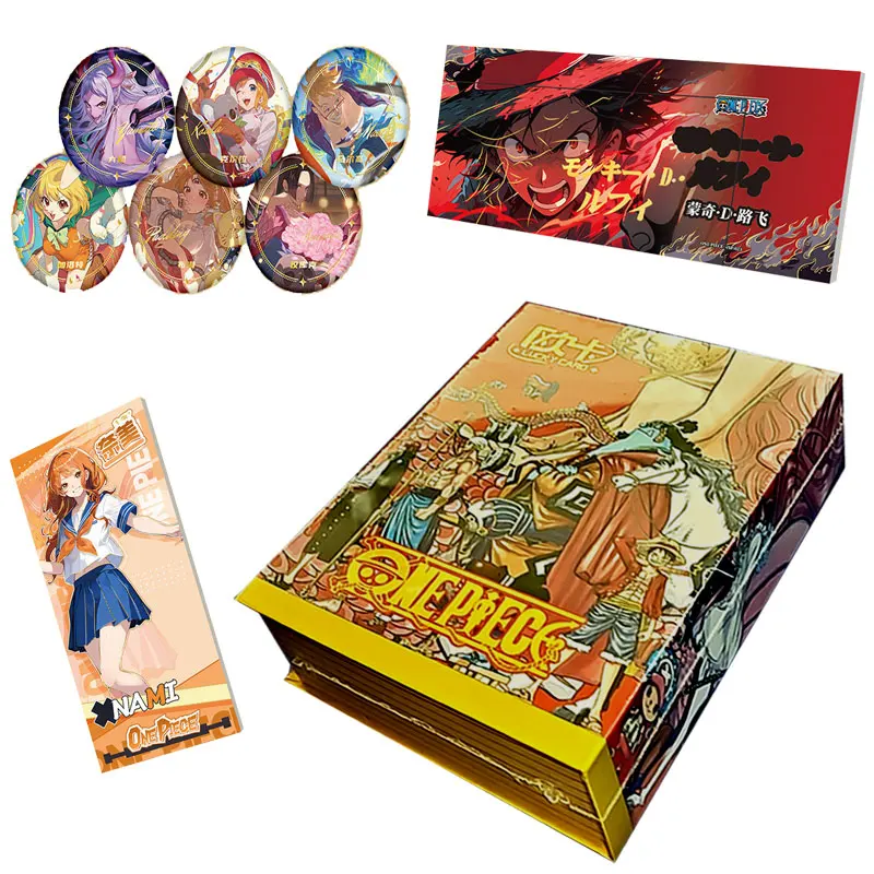 2024 Newest Lucky Card 8 One Piece Booster Box Japanese Anime Figure Game Play Trading Game Luffy Sanji Nami TCG Collection Card