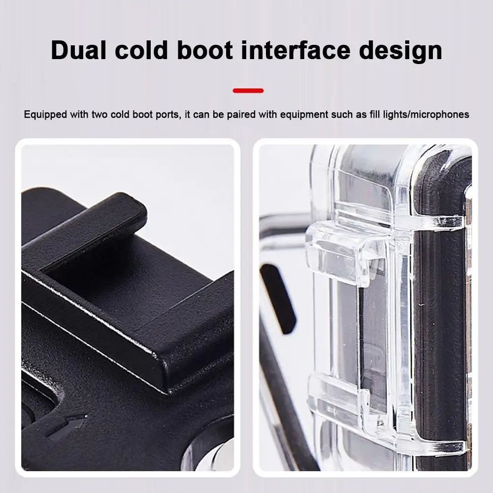 For DJI Action 5 pro Waterproof Case: Diving & Swimming Protective Housing Shell For Underwater Filming Shoots