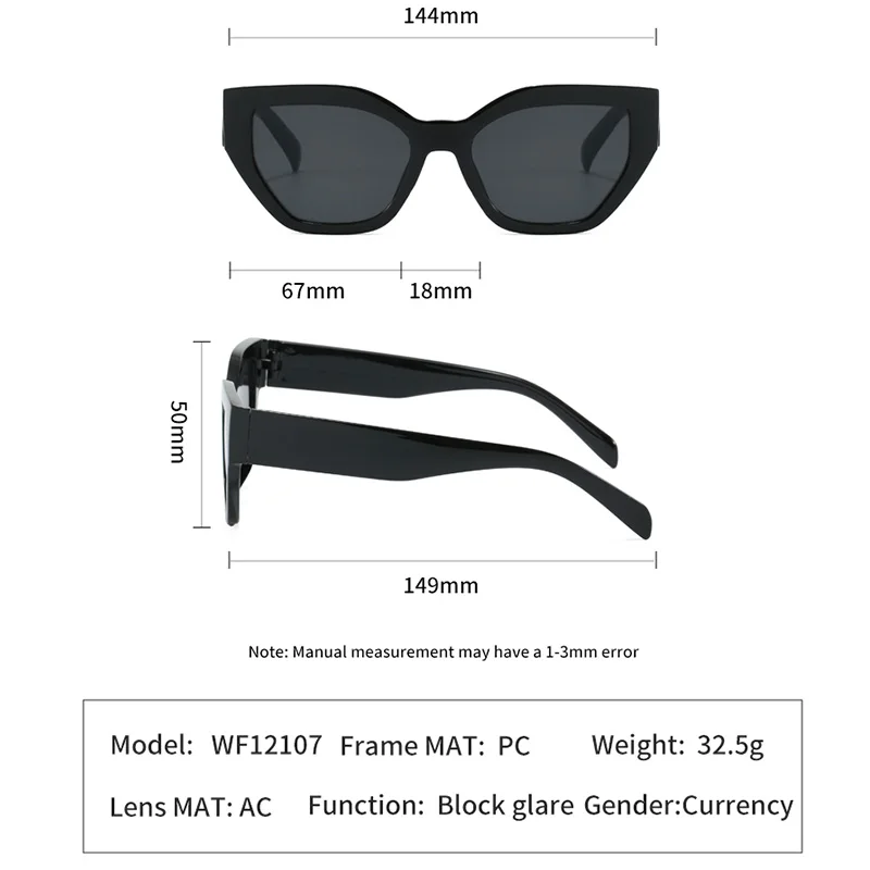 عالية الجودة موضة عين القط النظارات الشمسية النساء الرجال بسيطة فاخرة العلامة التجارية نظارات شمسية حفلة السفر الذكور الإناث نظارات UV400 #6