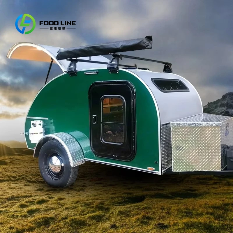 

Compact Off Road Teardrop Camper Trailer Customized Factory Price Durable Travel Land RV Outdoor Camping Top Seller