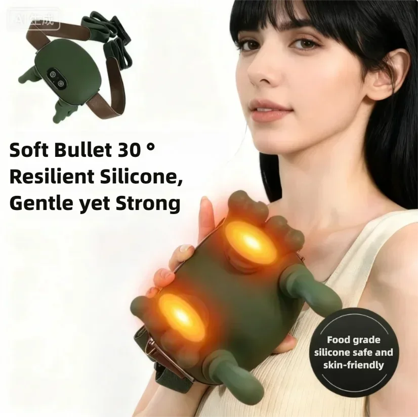 شال تدليك الرقبة اللاسلكي يقلد تدليك عجن اليدين البشرية لتخفيف آلام الرقبة والكتف