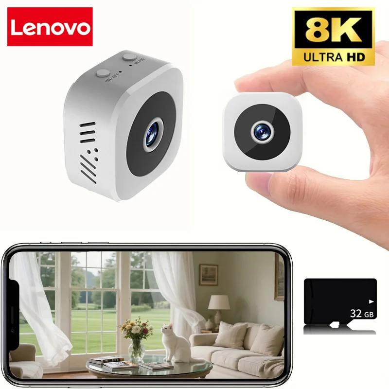 Lenovo A9 Mini-Kamera 1080P WiFi Original Überwachungs-Sicherheitskamera mit Bewegungserkennung Nachtsicht Drahtlose Überwachungskameras