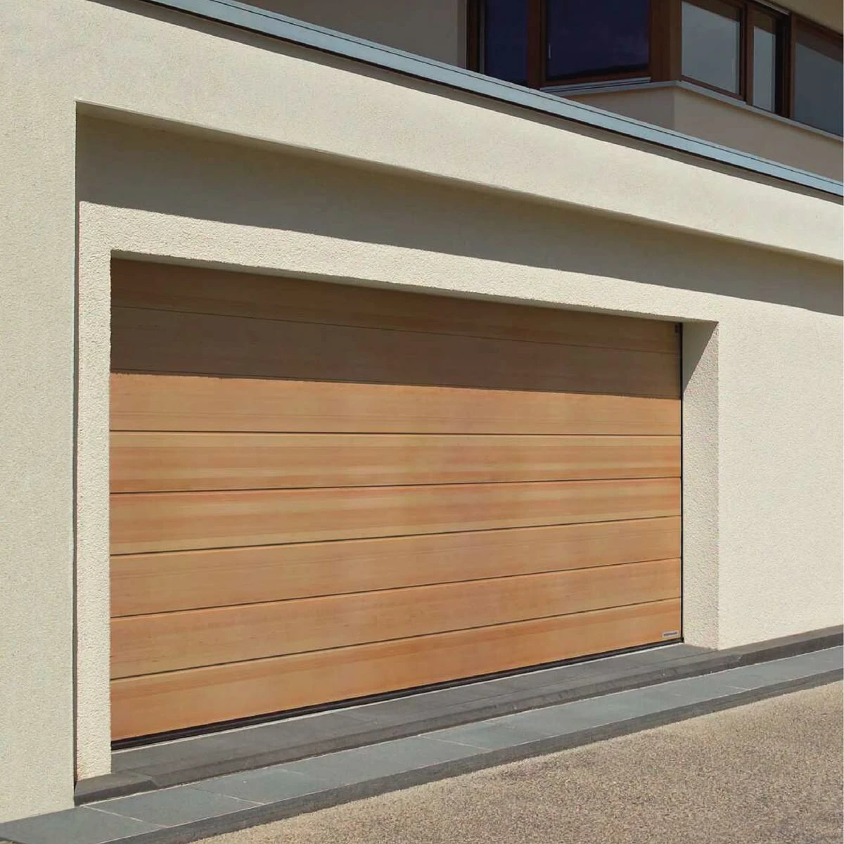 

Minimalist Wood Grain Luxury Villa Aluminum Garage Door Insulated Electric Remote Control Automatic Rolling Up Garage Doors