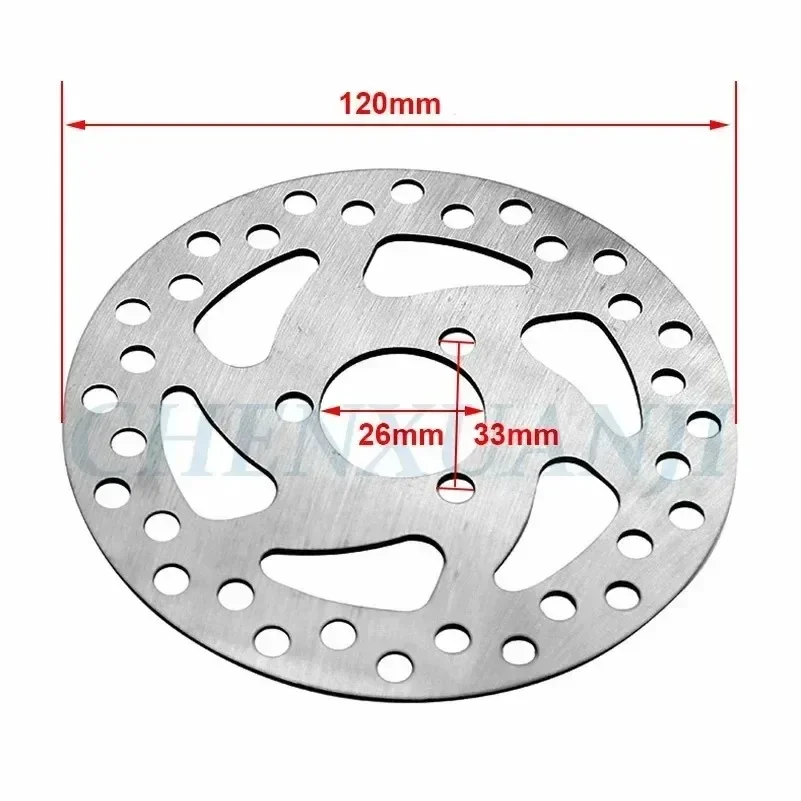 120Mm Roestvrijstalen Rotor Schijfrem Voor Elektrische Scooter Mtb Mountain Road Cruiser Fietsonderdelen Accessoires