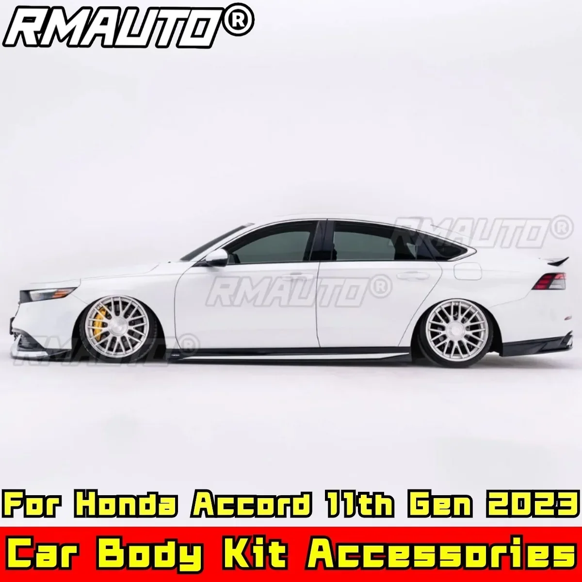 For Accord Body Kit Side Skirt Spoiler Glossy Black YOFER Style Skirt Splitter For Honda Accord 11th Gen 2023 Car Accessories