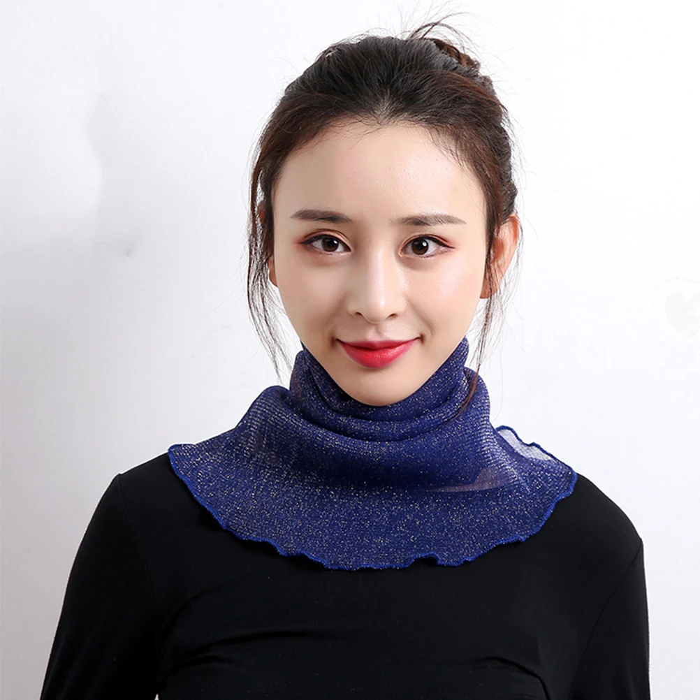 

2Pcs Sun Protection Thin Face Neck Veil Lightweight Summer Bib Scarf Breathable Face Mask Neck Gaiter for Women Outdoors