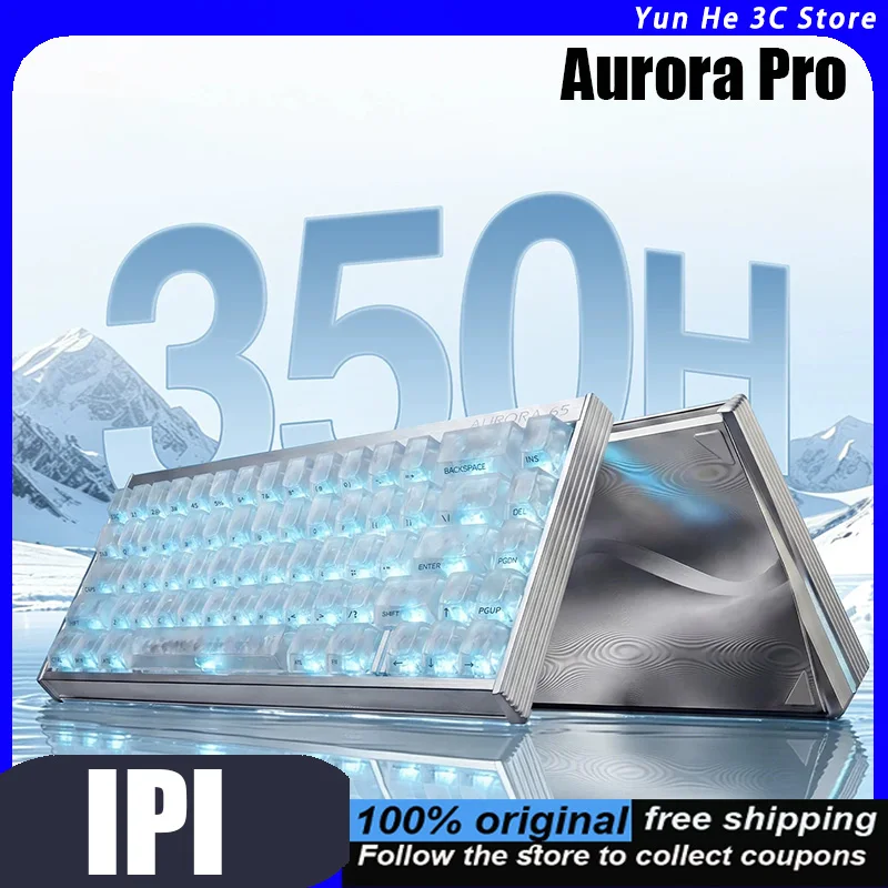 IPI Aurora Pro Wireless Keyboard Tri-mode Custom CS and Valorant Gaming 65% Layout Esports Magnetic Switch 8K Polling Rate