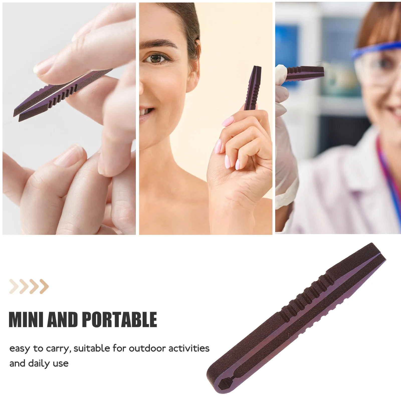 

Titanium Alloy Tweezers Mini Camping Tools for Outdoor Travel Home Use Purple Small Size Gadgets Lightweight Durable Rust