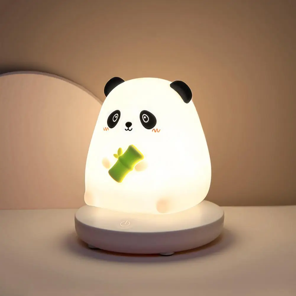 Cute Night Light Cute Cartoon Night Lamp Soft Dimmable Rechargeable Bedside Light for Kids Flicker Free Decorative Portable