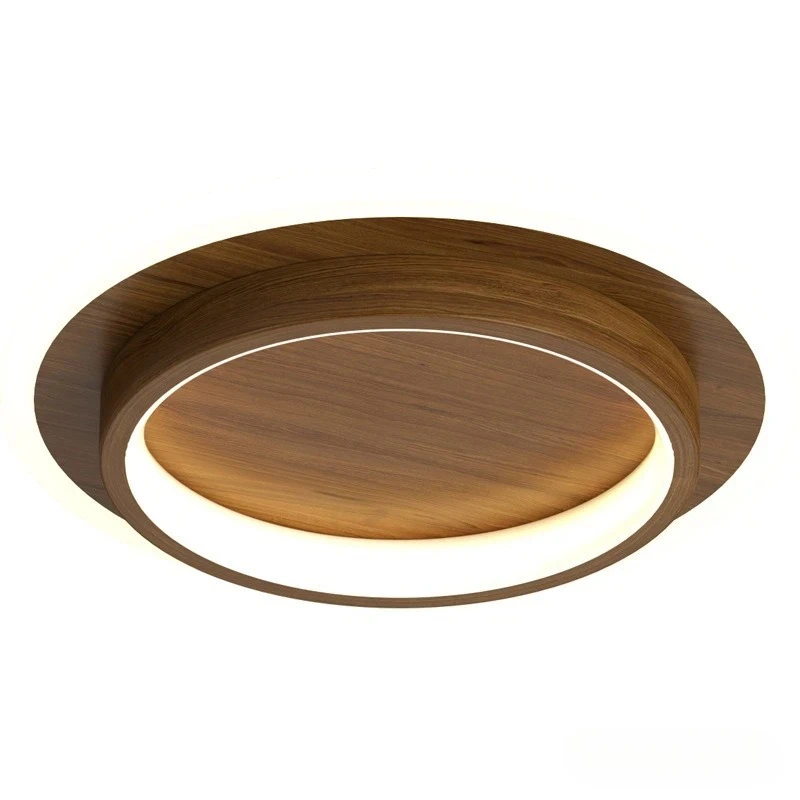 Modern Minimalist Ceiling Lamp Wood Grain Style LED Ceiling Light Suitable for Entryway Balcony Walk-in Closet Ceiling Light